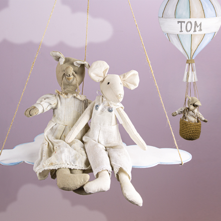 pdf figuur wolk luchtballon babykamer
