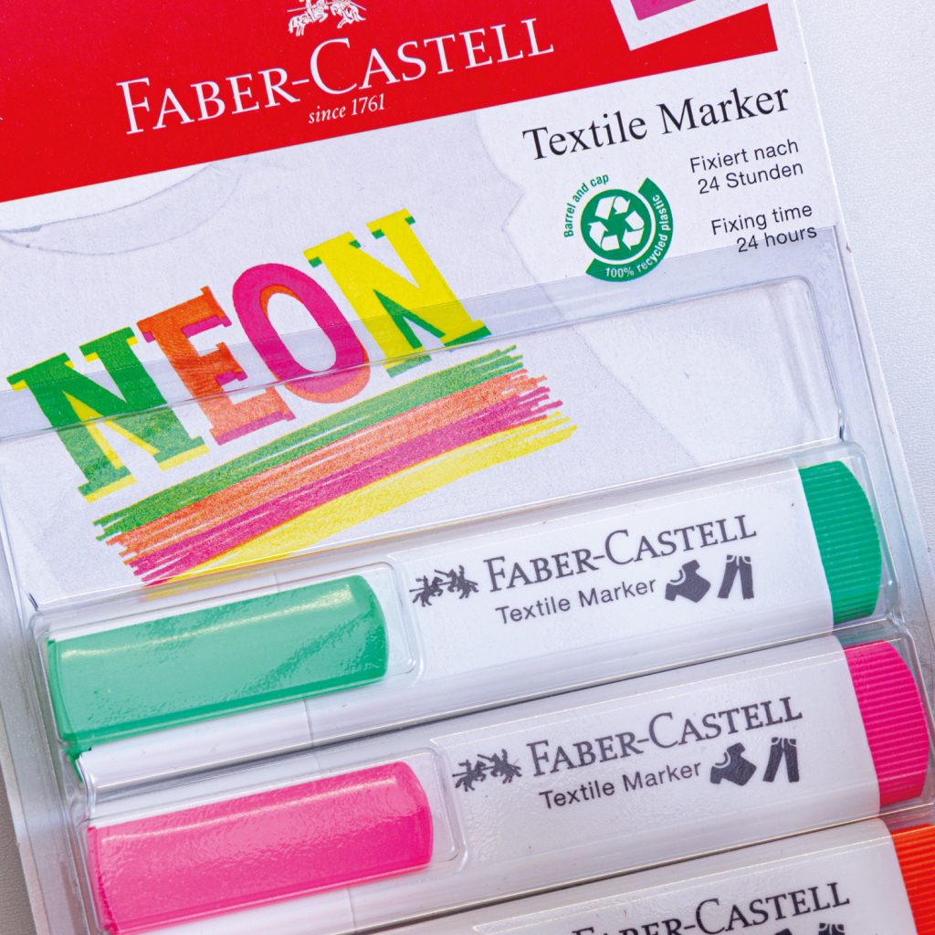 faber castell neon textil marker